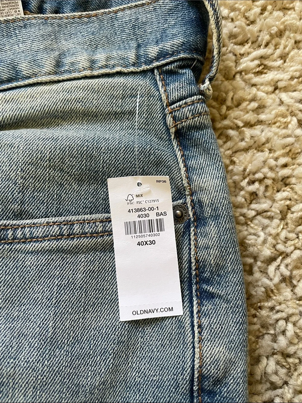 Old Navy Light Blue Boyfriend Jeans - Loose Fit